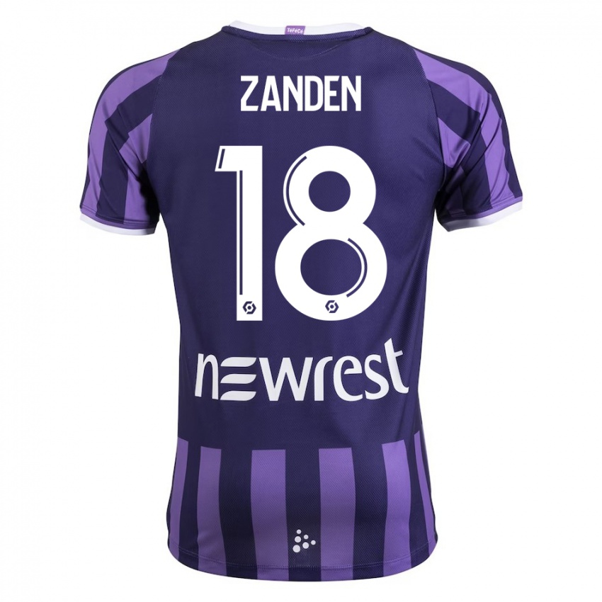 Niño Camiseta Oliver Zandén #18 Morado 2ª Equipación 2023/24 La Camisa