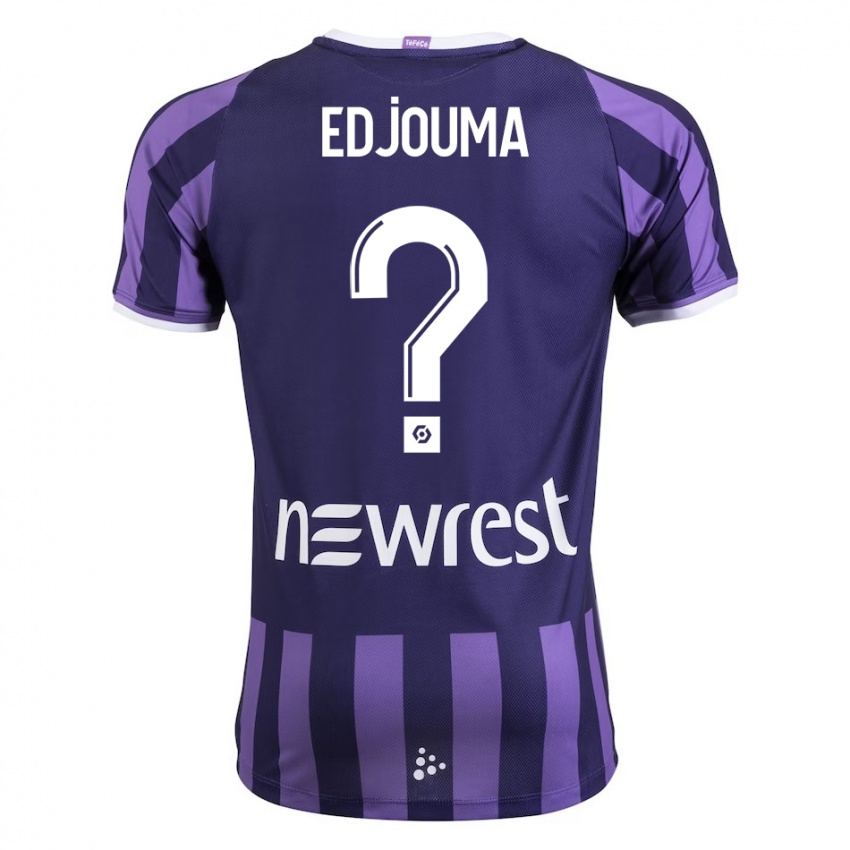 Niño Camiseta Noah Edjouma #0 Morado 2ª Equipación 2023/24 La Camisa