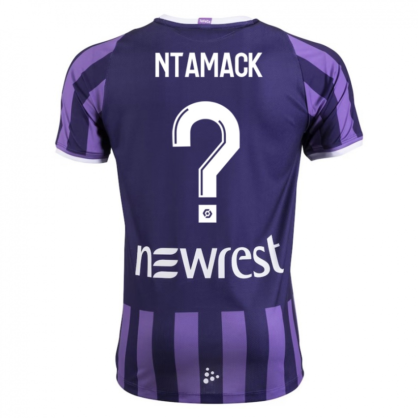 Niño Camiseta Alexis Ntamack #0 Morado 2ª Equipación 2023/24 La Camisa