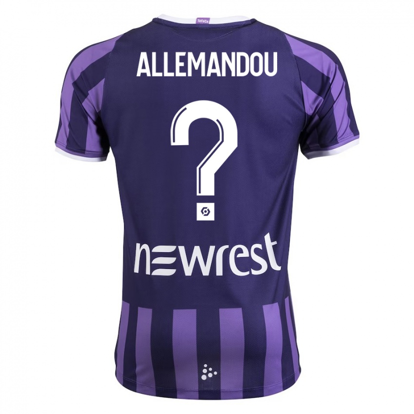 Niño Camiseta Teddy Allemandou #0 Morado 2ª Equipación 2023/24 La Camisa