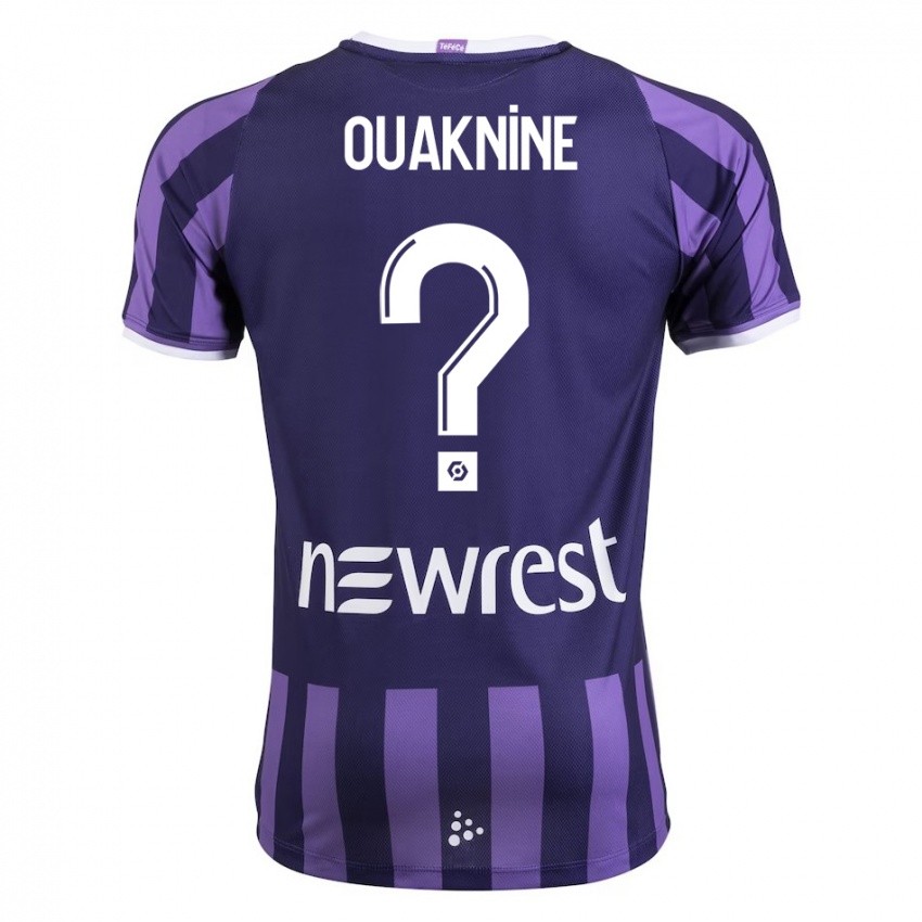 Niño Camiseta Jules Ouaknine #0 Morado 2ª Equipación 2023/24 La Camisa