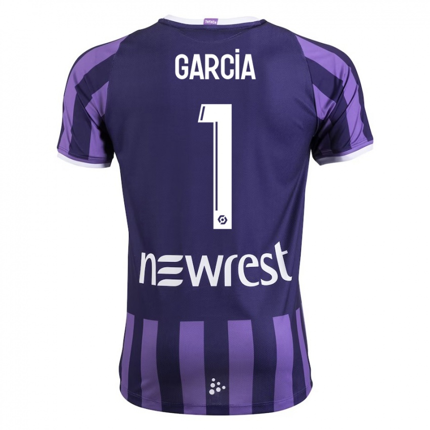 Niño Camiseta Deborah Garcia #1 Morado 2ª Equipación 2023/24 La Camisa