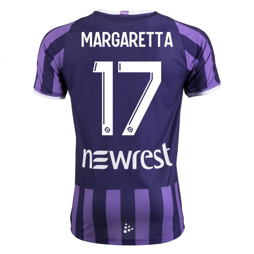 Niño Camiseta Jessica Margaretta #17 Morado 2ª Equipación 2023/24 La Camisa