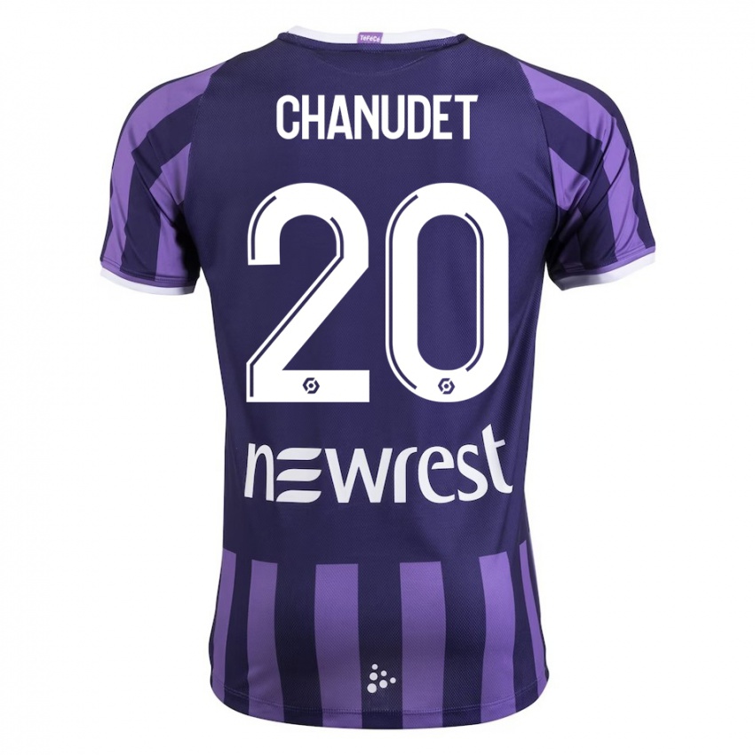 Niño Camiseta Coralie Chanudet #20 Morado 2ª Equipación 2023/24 La Camisa