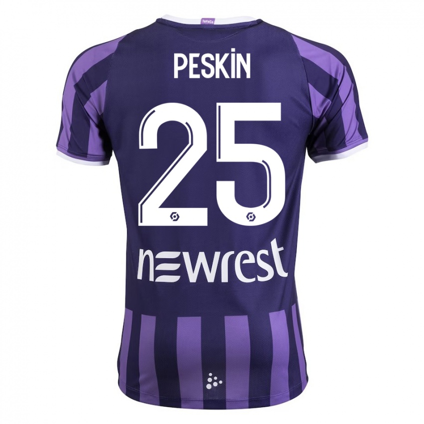 Niño Camiseta Kelso Peskin #25 Morado 2ª Equipación 2023/24 La Camisa