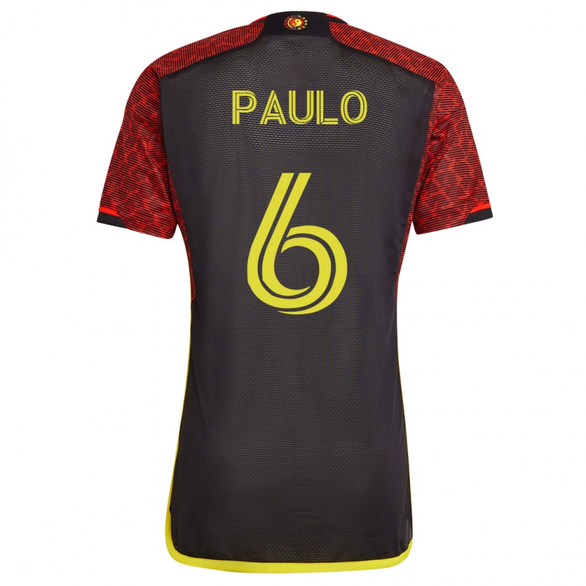 Niño Camiseta João Paulo #6 Naranja 2ª Equipación 2023/24 La Camisa