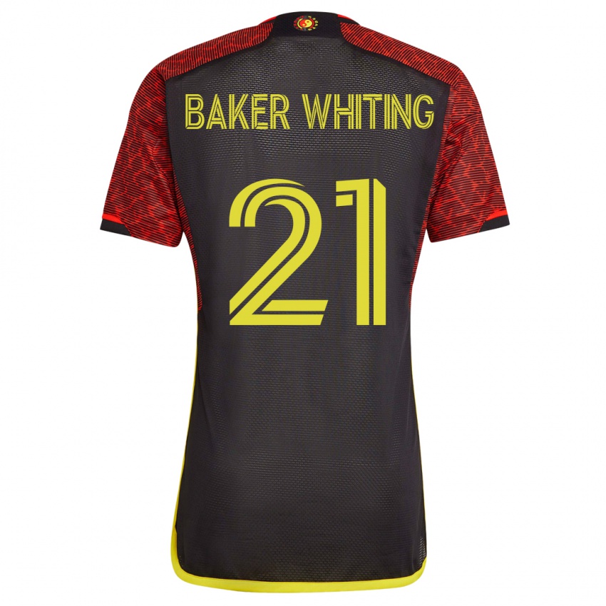 Niño Camiseta Reed Baker-Whiting #21 Naranja 2ª Equipación 2023/24 La Camisa