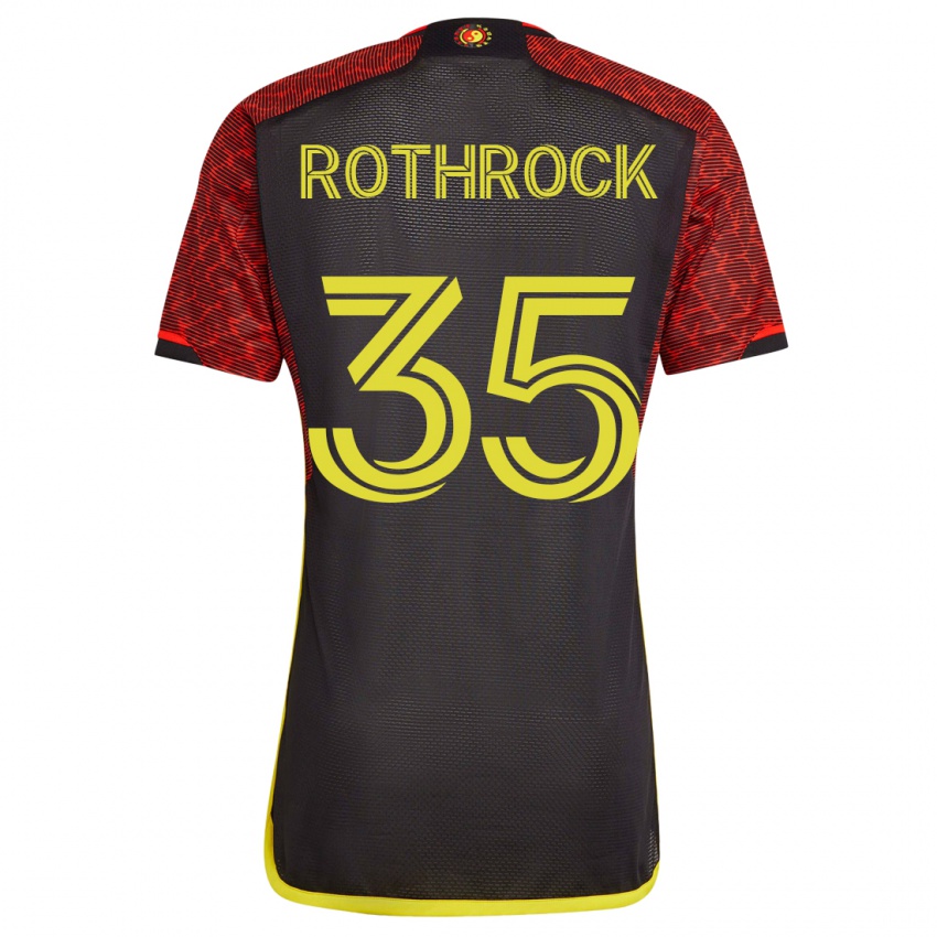 Niño Camiseta Paul Rothrock #35 Naranja 2ª Equipación 2023/24 La Camisa
