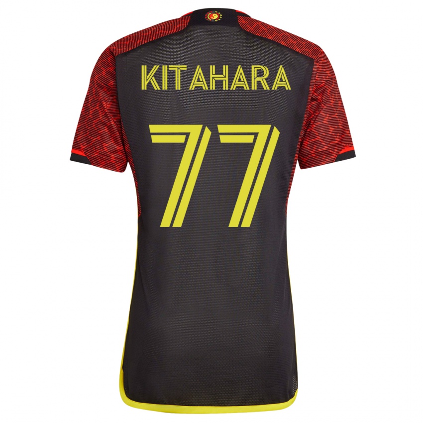 Niño Camiseta Sota Kitahara #77 Naranja 2ª Equipación 2023/24 La Camisa