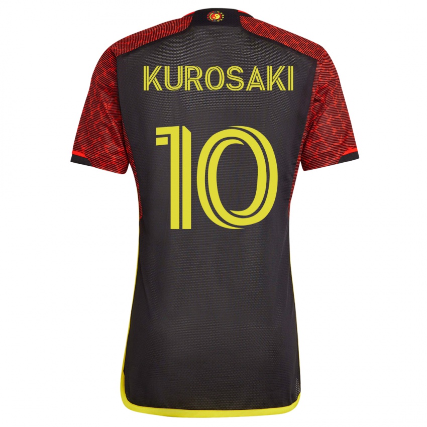 Niño Camiseta Yuuka Kurosaki #10 Naranja 2ª Equipación 2023/24 La Camisa