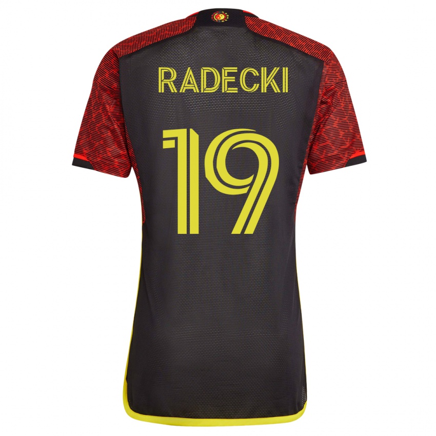Niño Camiseta Taylor Radecki #19 Naranja 2ª Equipación 2023/24 La Camisa
