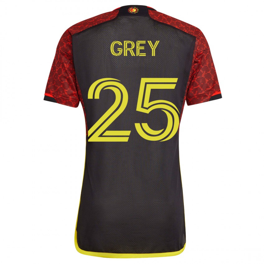 Niño Camiseta Mireya Grey #25 Naranja 2ª Equipación 2023/24 La Camisa