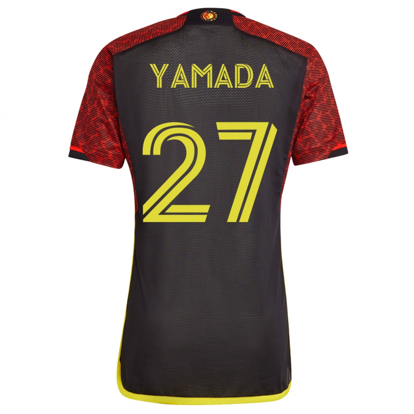 Niño Camiseta Hikari Yamada #27 Naranja 2ª Equipación 2023/24 La Camisa