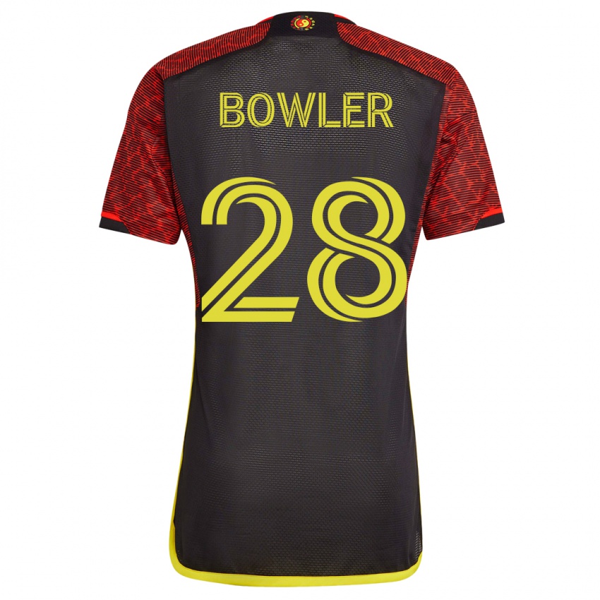 Niño Camiseta Rachel Bowler #28 Naranja 2ª Equipación 2023/24 La Camisa