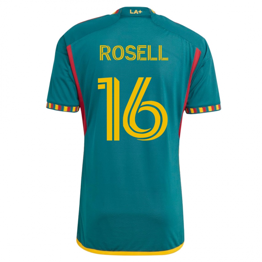 Niño Camiseta Uri Rosell #16 Verde 2ª Equipación 2023/24 La Camisa