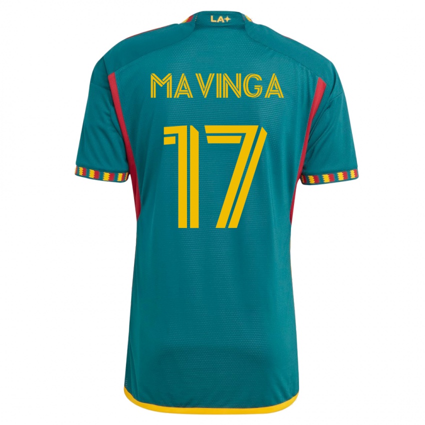 Niño Camiseta Chris Mavinga #17 Verde 2ª Equipación 2023/24 La Camisa