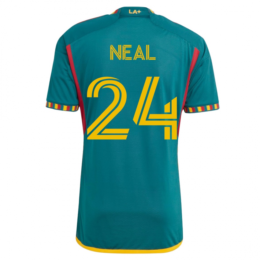 Niño Camiseta Jalen Neal #24 Verde 2ª Equipación 2023/24 La Camisa