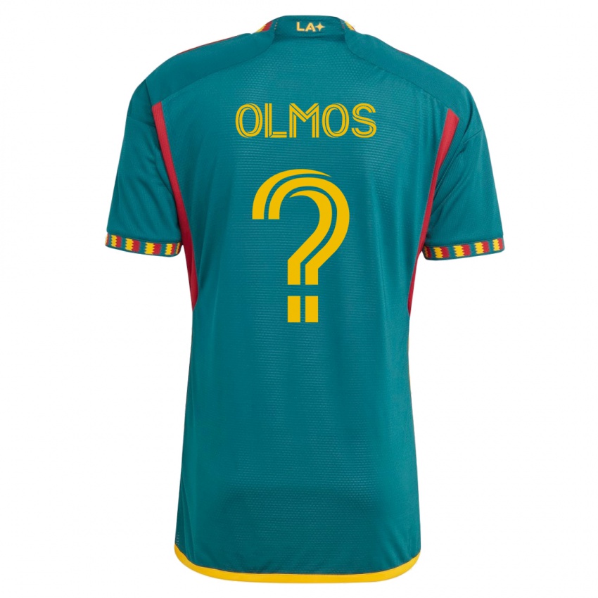 Niño Camiseta Justin Olmos #0 Verde 2ª Equipación 2023/24 La Camisa