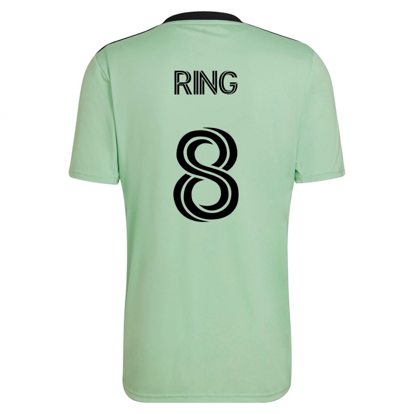Niño Camiseta Alexander Ring #8 Verde Claro 2ª Equipación 2023/24 La Camisa