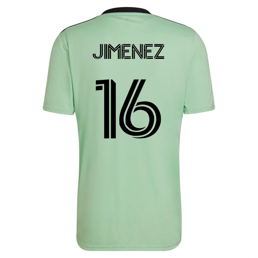 Niño Camiseta Héctor Jiménez #16 Verde Claro 2ª Equipación 2023/24 La Camisa