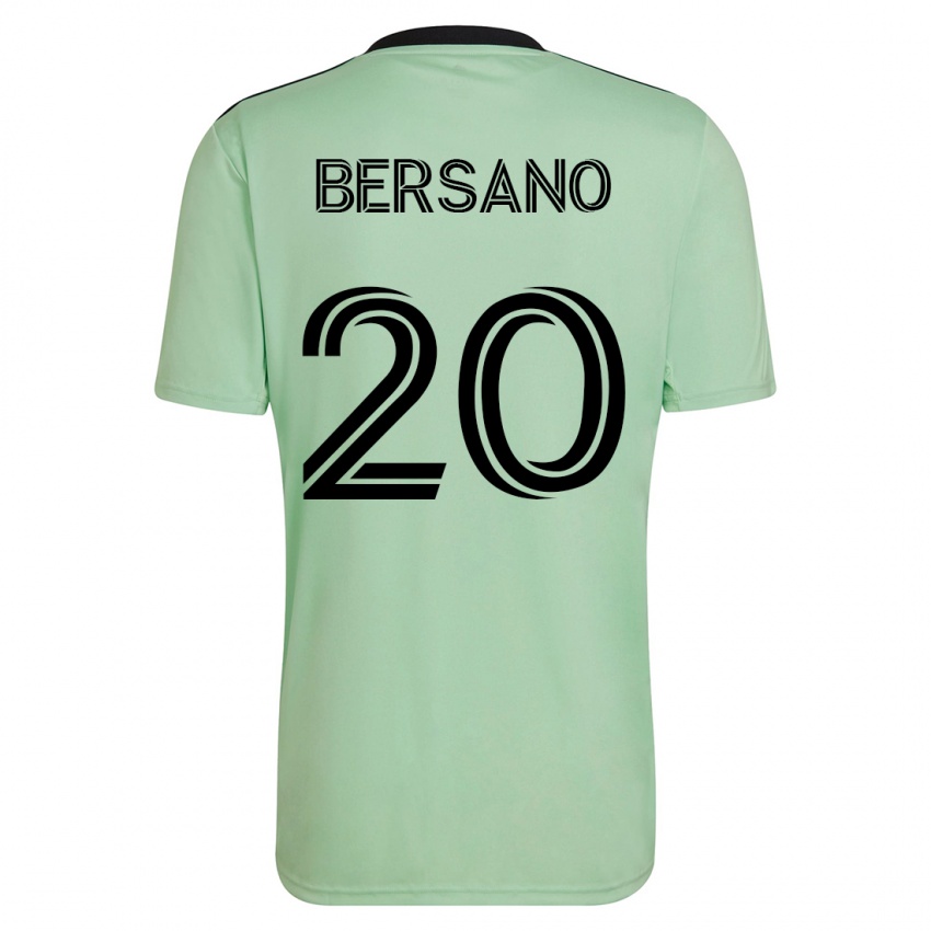 Niño Camiseta Matt Bersano #20 Verde Claro 2ª Equipación 2023/24 La Camisa
