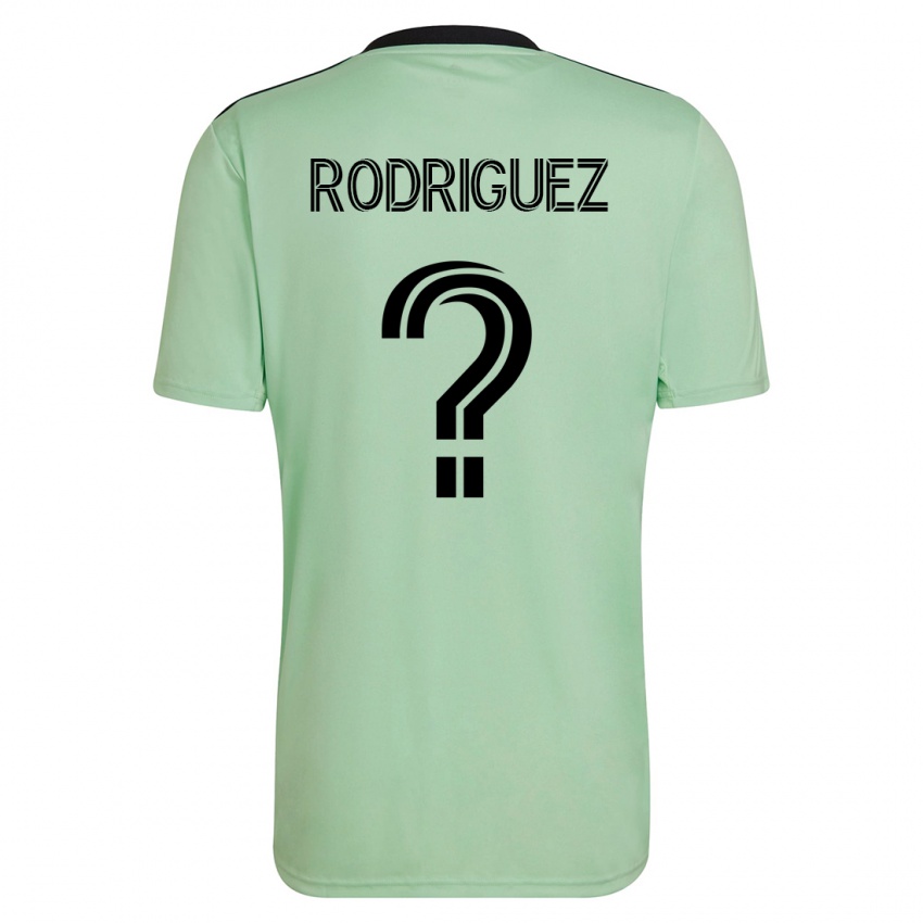 Niño Camiseta David Rodríguez #0 Verde Claro 2ª Equipación 2023/24 La Camisa