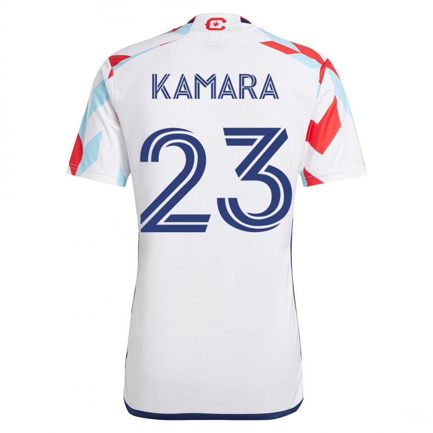Niño Camiseta Kei Kamara #23 Blanco Azul 2ª Equipación 2023/24 La Camisa