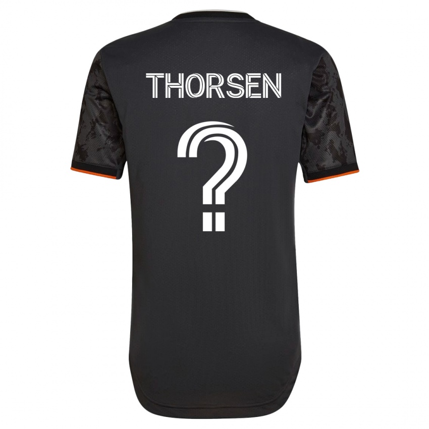 Niño Camiseta Liam Thorsen #0 Negro 2ª Equipación 2023/24 La Camisa