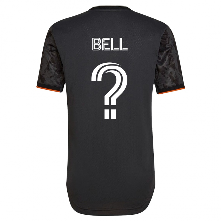 Niño Camiseta Jahmani Bell #0 Negro 2ª Equipación 2023/24 La Camisa