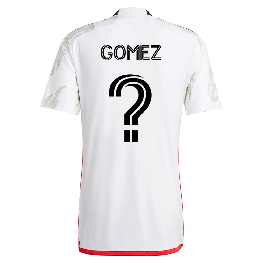 Niño Camiseta Victor Gomez #0 Blanco 2ª Equipación 2023/24 La Camisa
