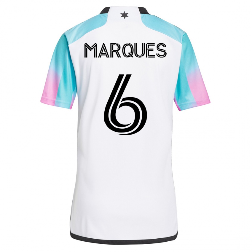 Niño Camiseta Mikael Marqués #6 Blanco 2ª Equipación 2023/24 La Camisa