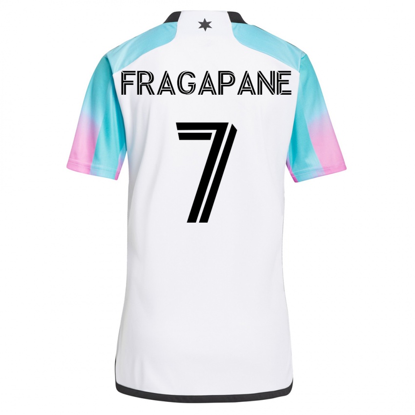 Niño Camiseta Franco Fragapane #7 Blanco 2ª Equipación 2023/24 La Camisa
