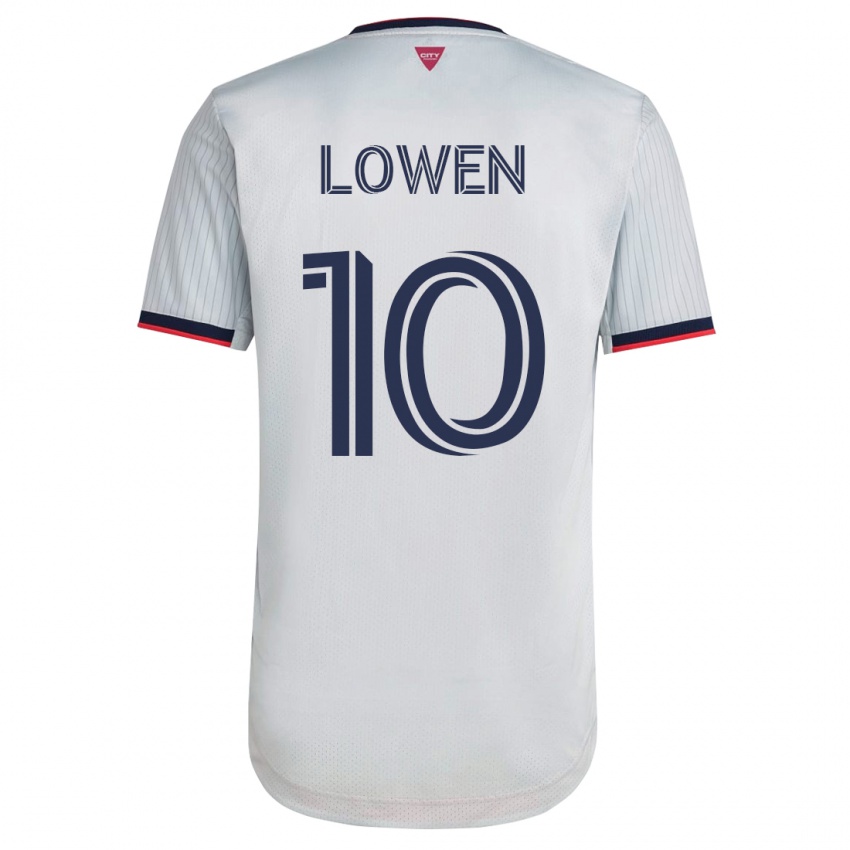 Niño Camiseta Eduard Löwen #10 Blanco 2ª Equipación 2023/24 La Camisa