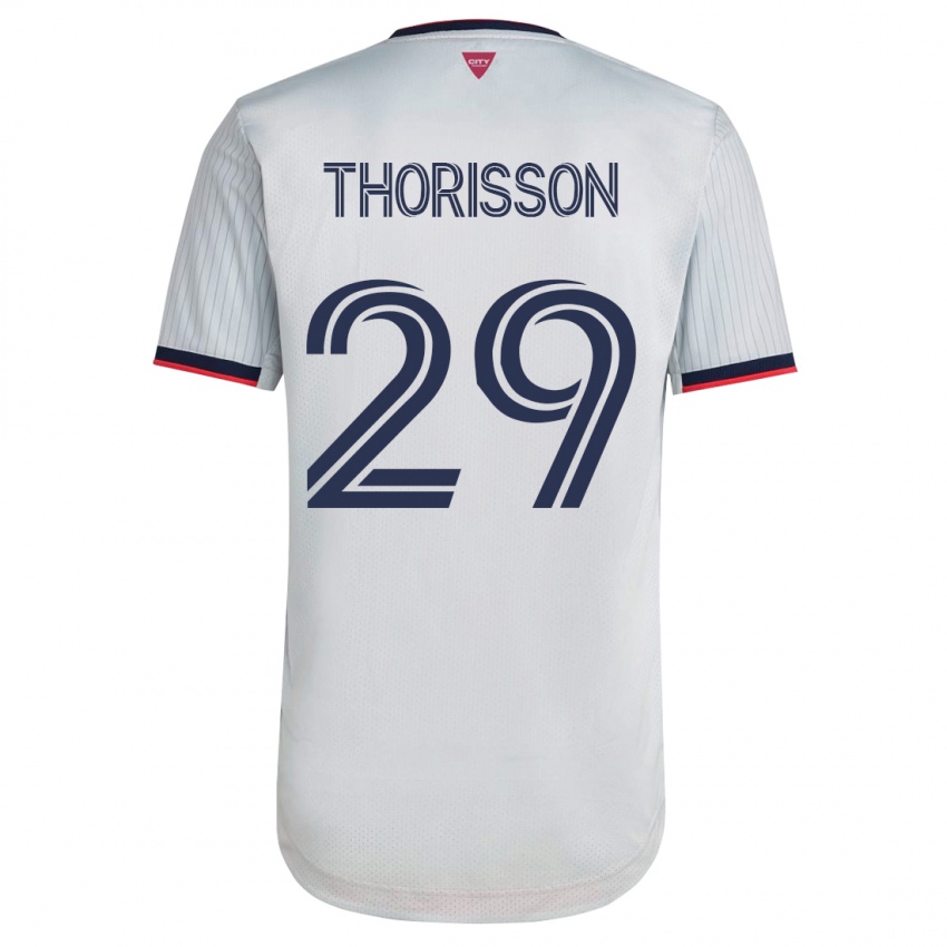 Niño Camiseta Nökkvi Thórisson #29 Blanco 2ª Equipación 2023/24 La Camisa