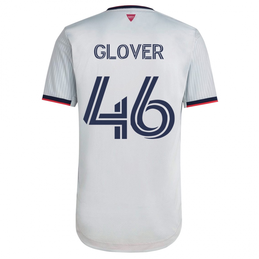 Niño Camiseta Caden Glover #46 Blanco 2ª Equipación 2023/24 La Camisa