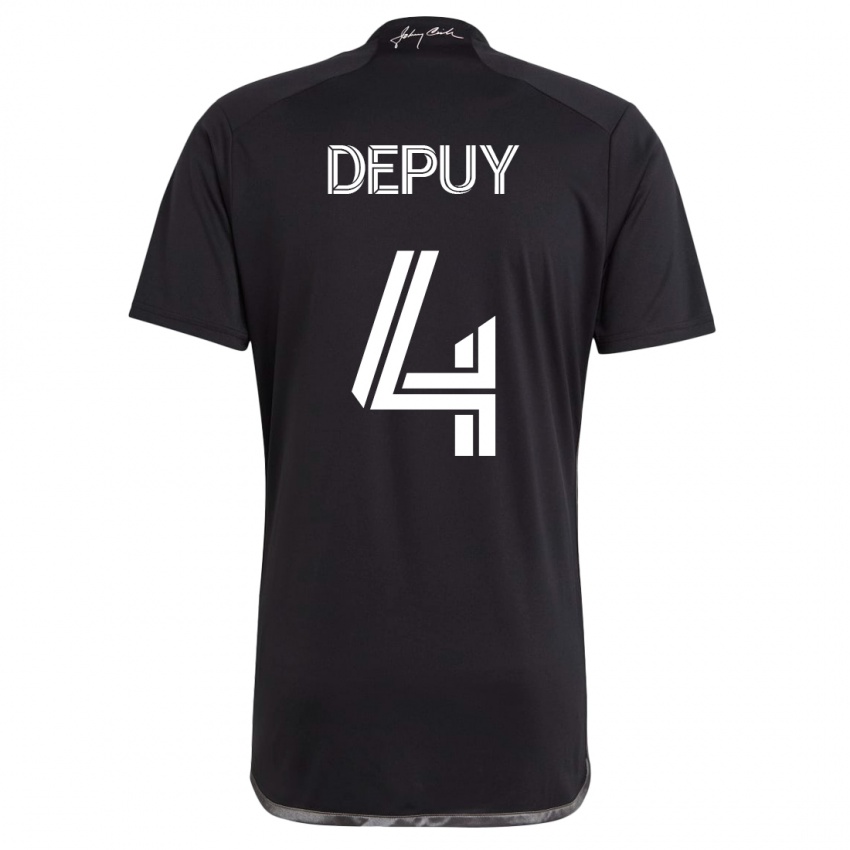 Niño Camiseta Nick Depuy #4 Negro 2ª Equipación 2023/24 La Camisa