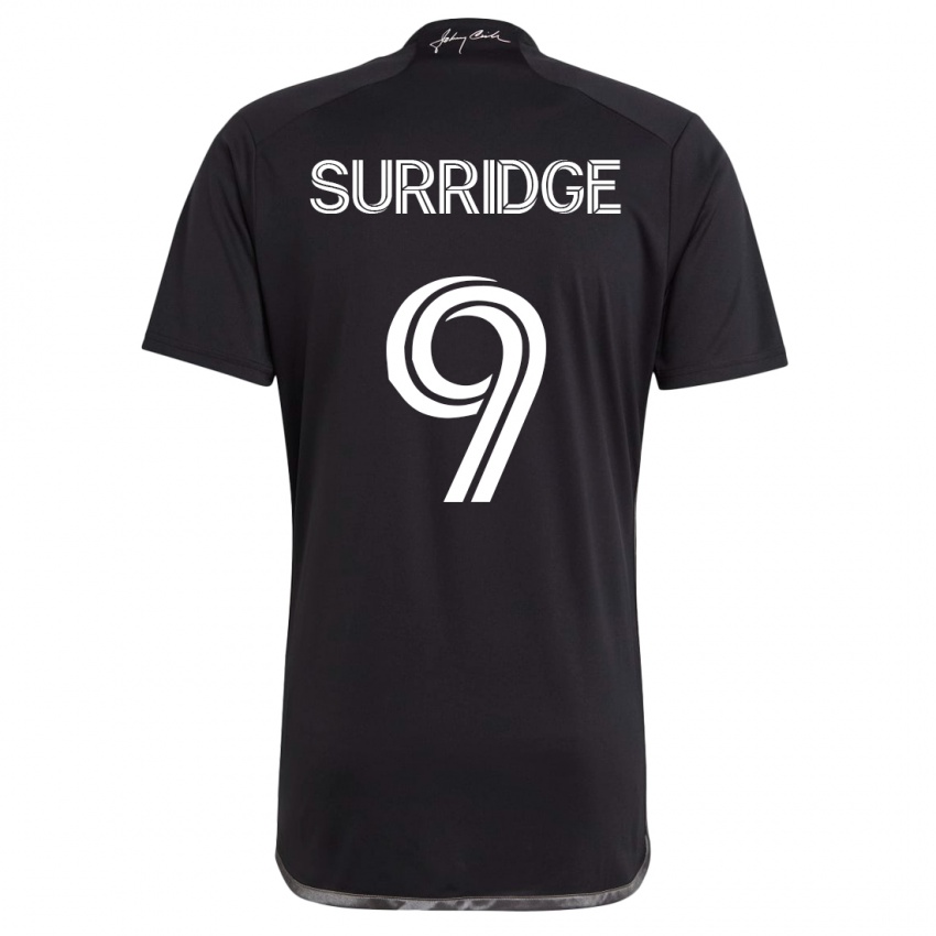 Niño Camiseta Sam Surridge #9 Negro 2ª Equipación 2023/24 La Camisa