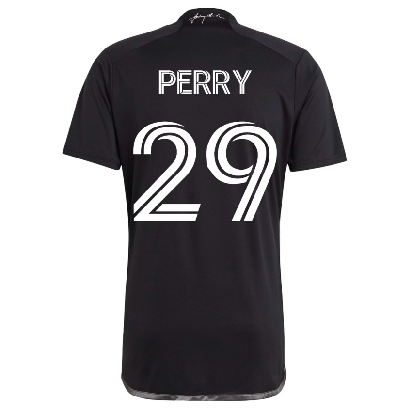 Niño Camiseta Nebiyou Perry #29 Negro 2ª Equipación 2023/24 La Camisa