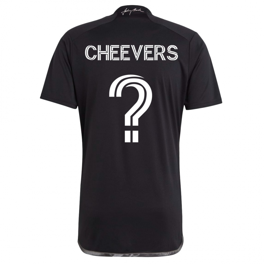 Niño Camiseta Scott Cheevers #0 Negro 2ª Equipación 2023/24 La Camisa