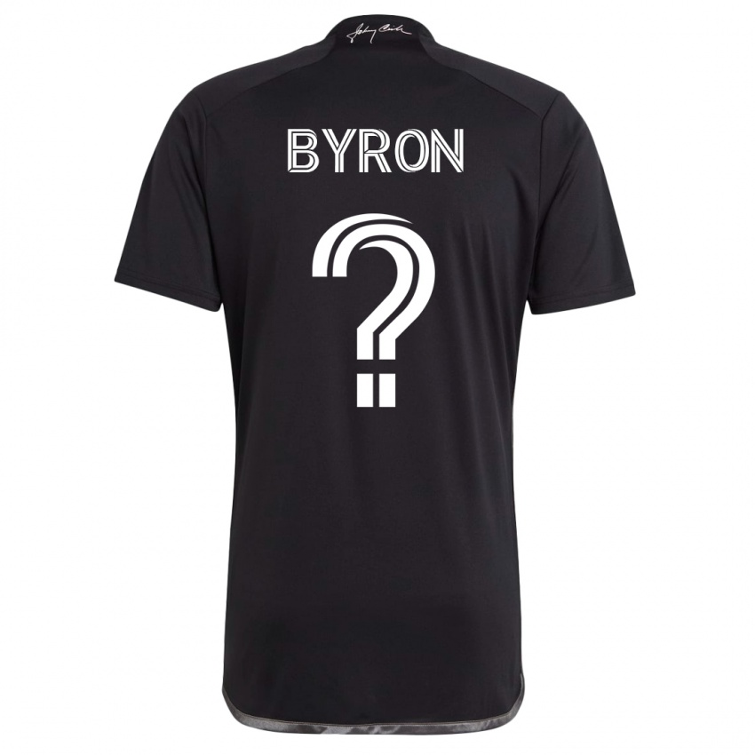 Niño Camiseta Samuel Byron #0 Negro 2ª Equipación 2023/24 La Camisa