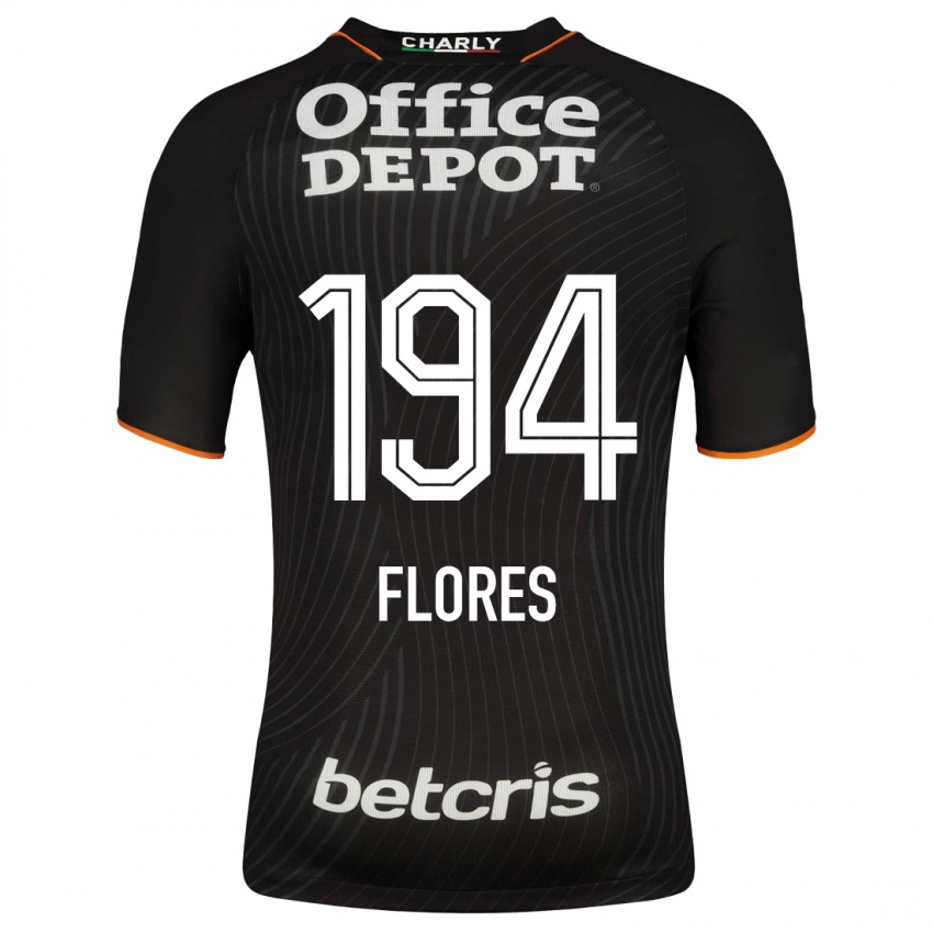 Niño Camiseta Jason Flores #194 Negro 2ª Equipación 2023/24 La Camisa