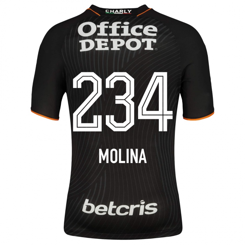 Niño Camiseta Yoshimar Molina #234 Negro 2ª Equipación 2023/24 La Camisa