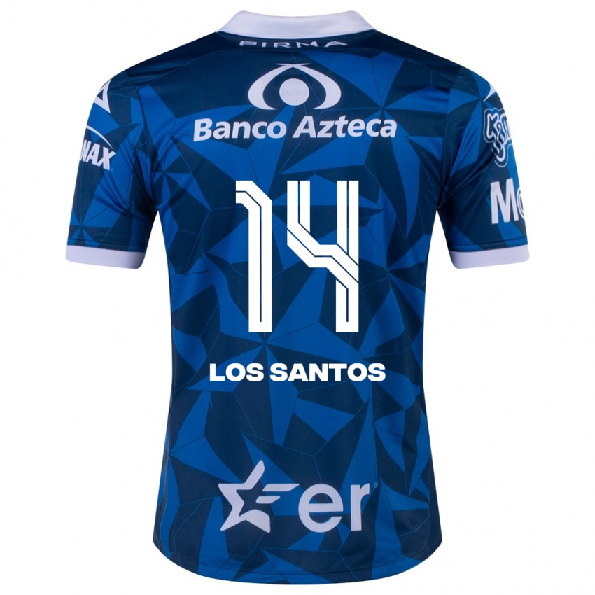 Niño Camiseta Lucas De Los Santos #14 Azul 2ª Equipación 2023/24 La Camisa