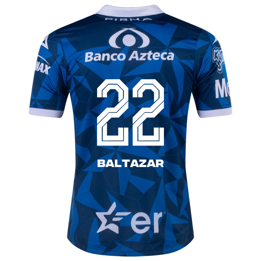 Niño Camiseta Carlos Baltazar #22 Azul 2ª Equipación 2023/24 La Camisa