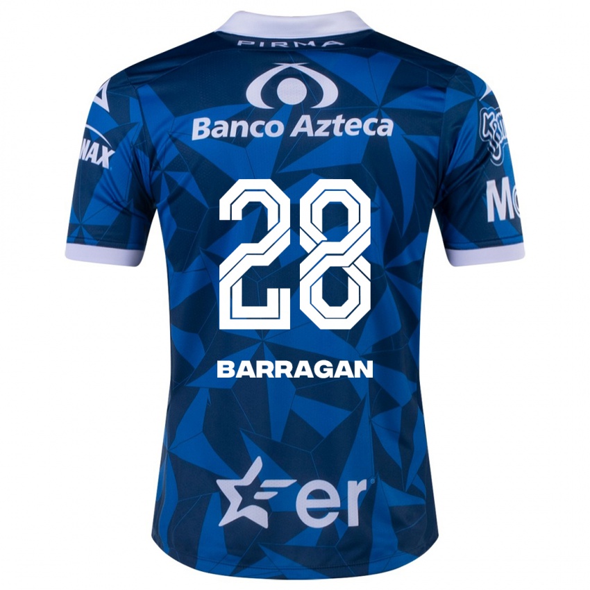 Niño Camiseta Martín Barragán #28 Azul 2ª Equipación 2023/24 La Camisa
