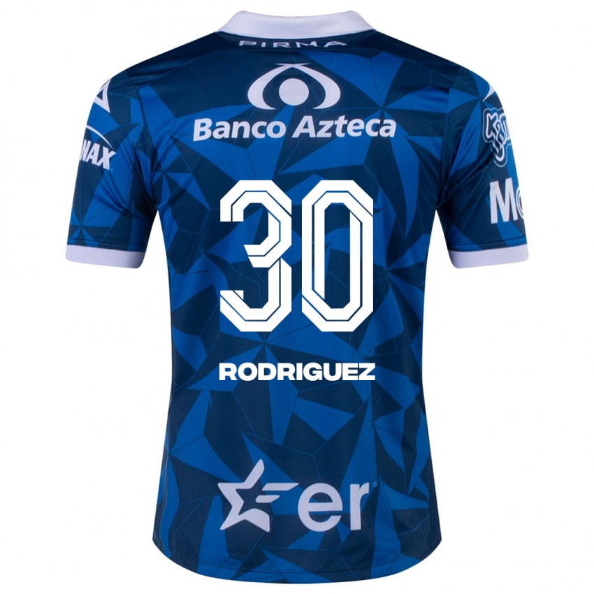 Niño Camiseta Jesús Rodríguez #30 Azul 2ª Equipación 2023/24 La Camisa