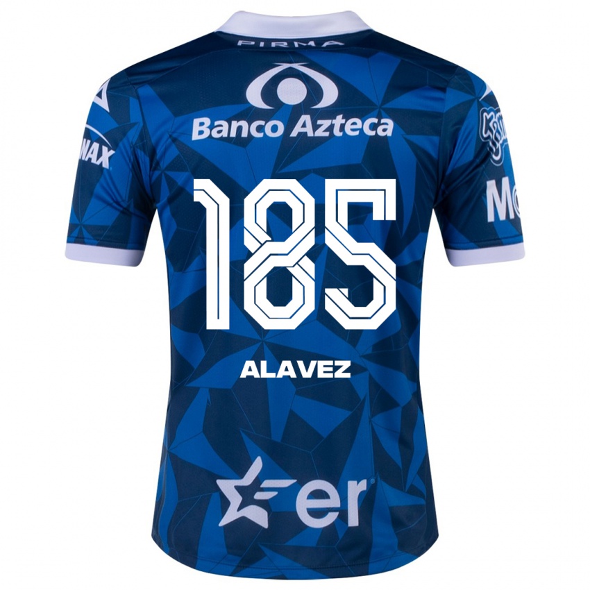 Niño Camiseta Brian Alavez #185 Azul 2ª Equipación 2023/24 La Camisa