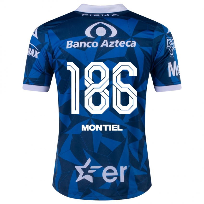 Niño Camiseta Santiago Montiel #186 Azul 2ª Equipación 2023/24 La Camisa
