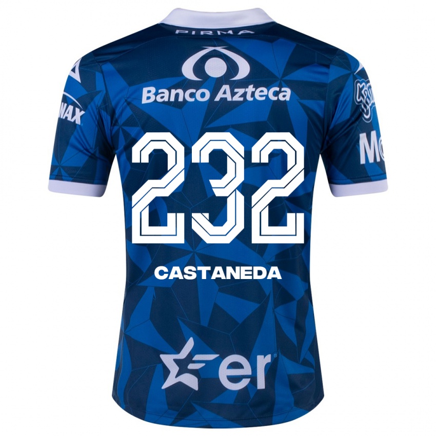 Niño Camiseta Ángel Castañeda #232 Azul 2ª Equipación 2023/24 La Camisa