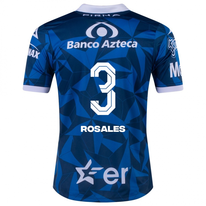 Niño Camiseta Fátima Rosales #3 Azul 2ª Equipación 2023/24 La Camisa
